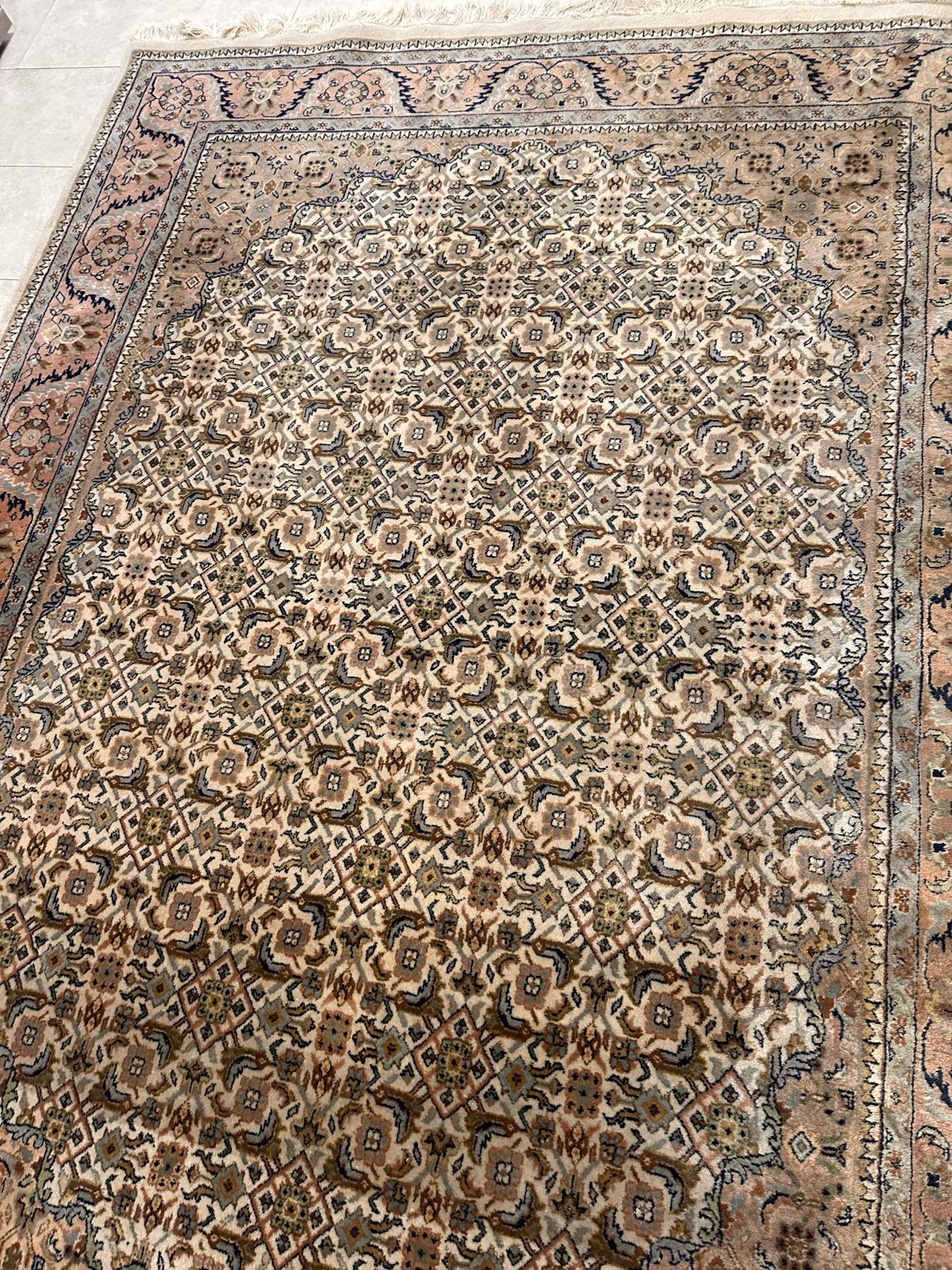 Mooi handgemaakt Perzisch tapijt Bidjar 250x175 cm, Gebruikt, Beige, 150 tot 200 cm, 200 cm of meer