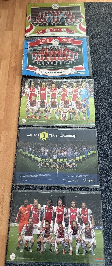 Ajax posters vanaf jaren 90, Verzamelen, Ophalen of Verzenden, Gebruikt, Ajax, Poster, Plaatje of Sticker