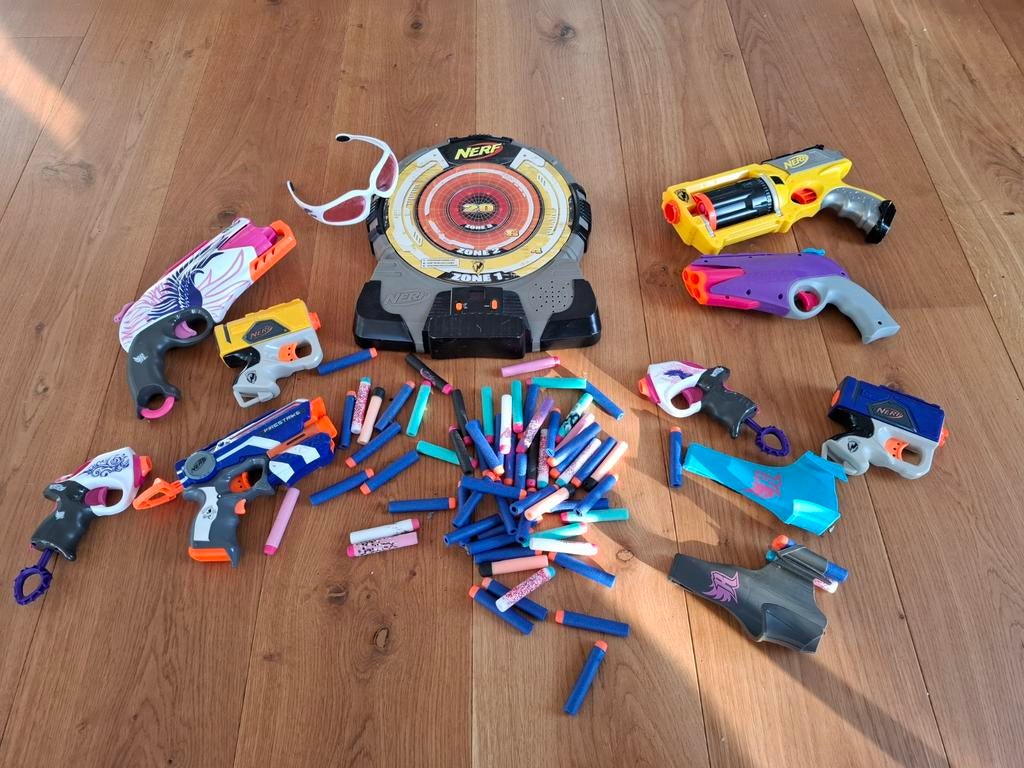 Grote Nerf Blaster Collectie met Doelwit en Darts, Ophalen of Verzenden