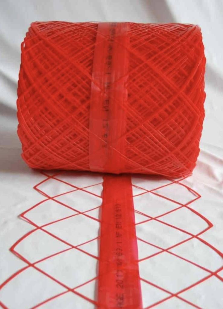 Ondergronds waarschuwingsnet Rood 20 cm x 100 meter nieuw, Overige materialen, Overige typen, Nieuw, Ophalen of Verzenden
