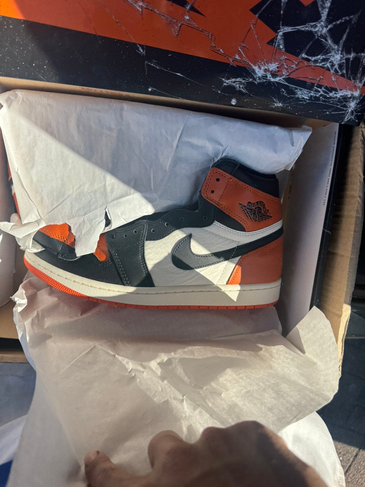 Jordan 1 High “shattered backboard” maat 45!, Ophalen of Verzenden, Nieuw