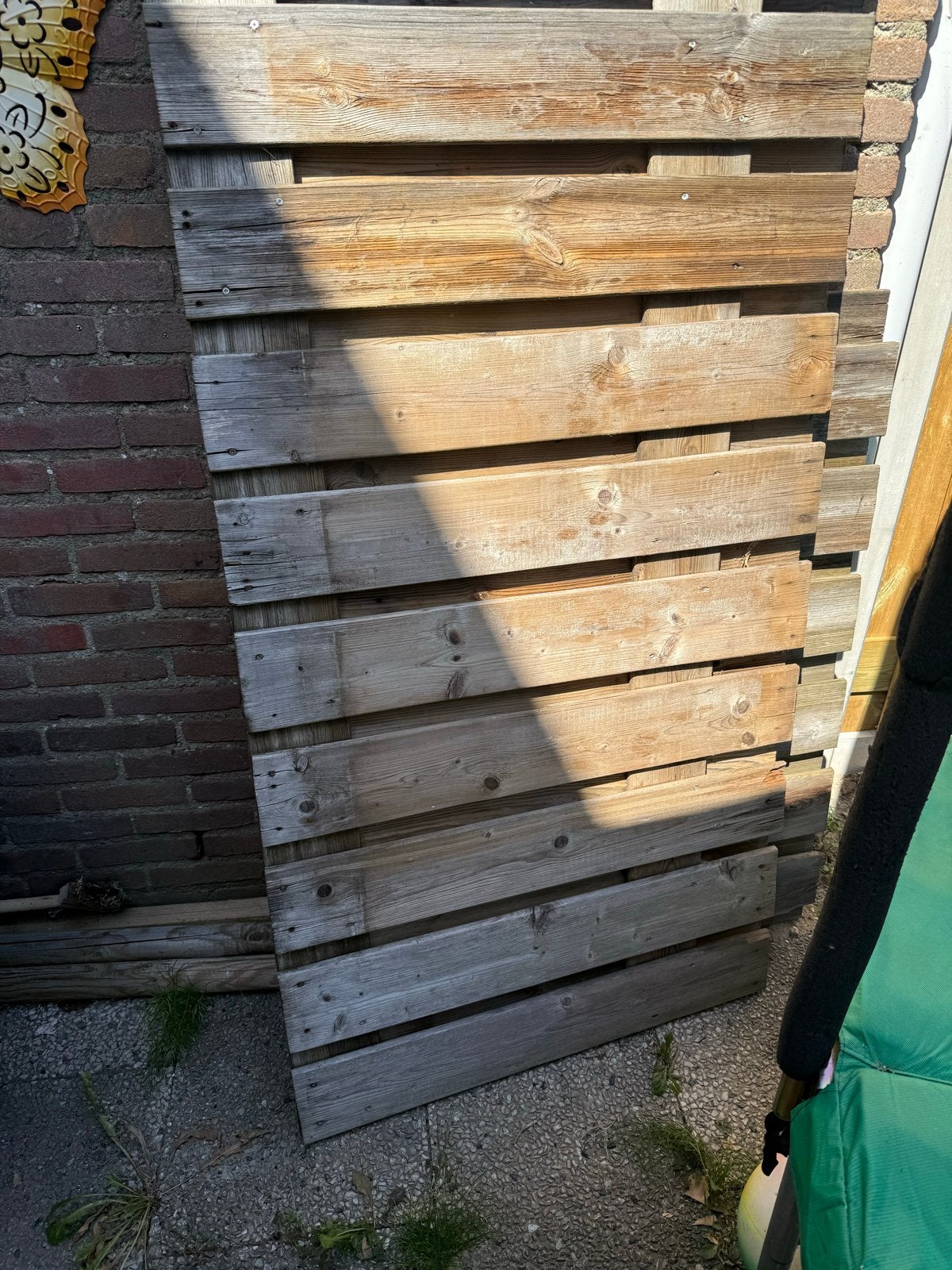 Voortuin hek met palen, Ophalen, Gebruikt, Hout, Tuinhek