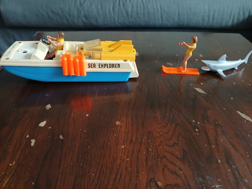 Vintage fisher-price sea explorer, Ophalen, Gebruikt, Speelset