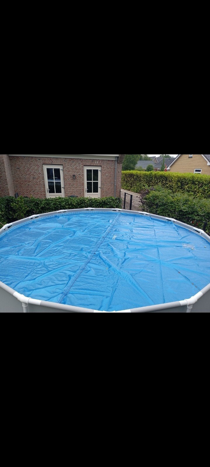 Intex Opzetzwembad 457x122cm met afdekzeil, Gebruikt, Rond, 300 cm of meer, Ophalen