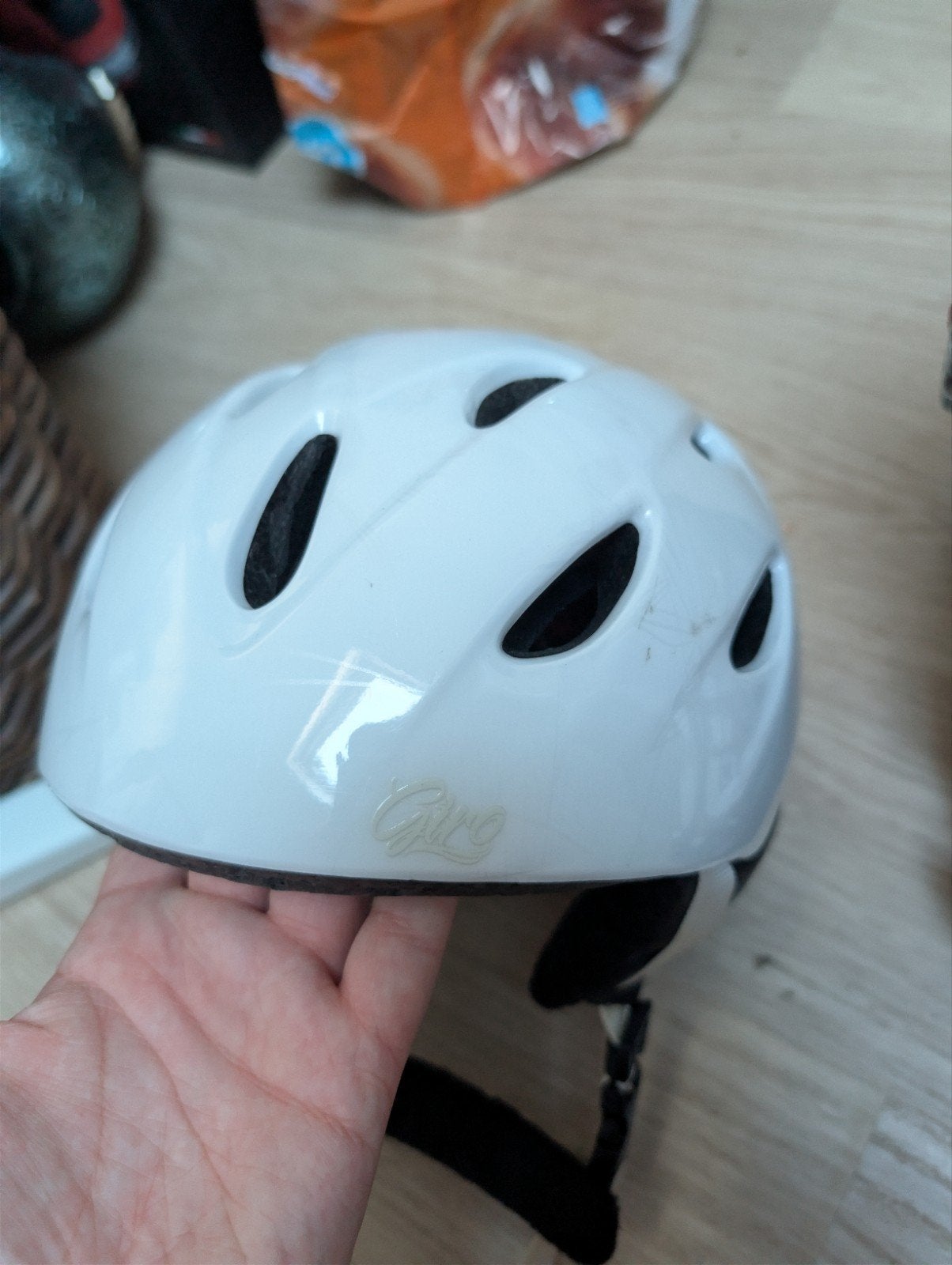 Witte skihelm - Giro (maat S), Ophalen of Verzenden, Zo goed als nieuw, Overige typen