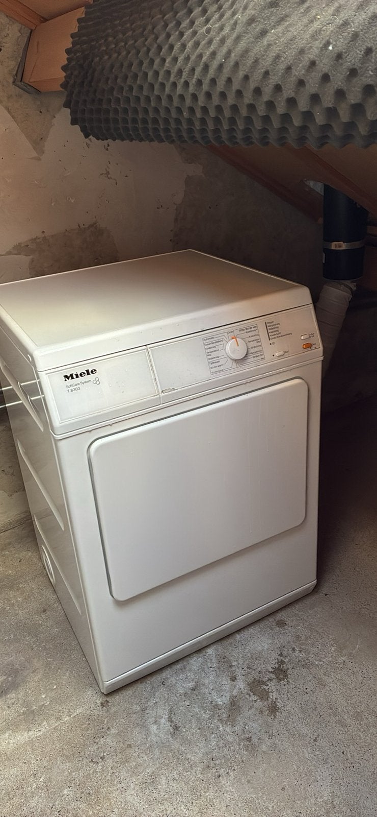 GRATIS AFHALEN - defecte Miele wasdroger, Witgoed en Apparatuur, Wasdrogers, Ophalen, Niet werkend, Luchtafvoer, 85 tot 90 cm