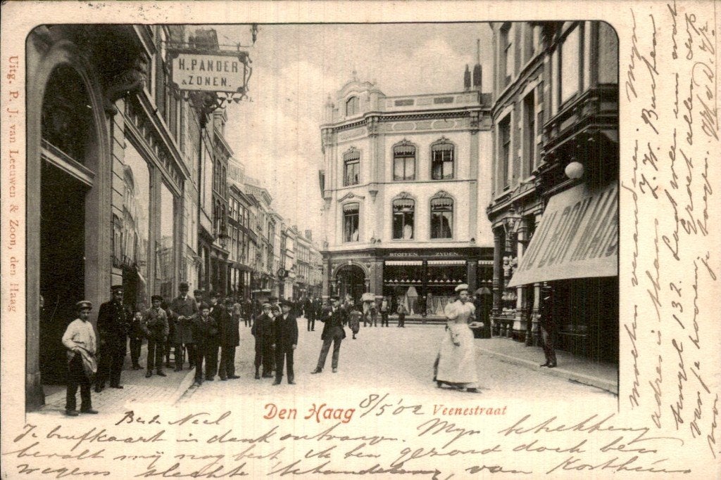 Den Haag - Veenestraat - H. Pander & Zonen, Ophalen of Verzenden, Voor 1920, Gelopen, Zuid-Holland