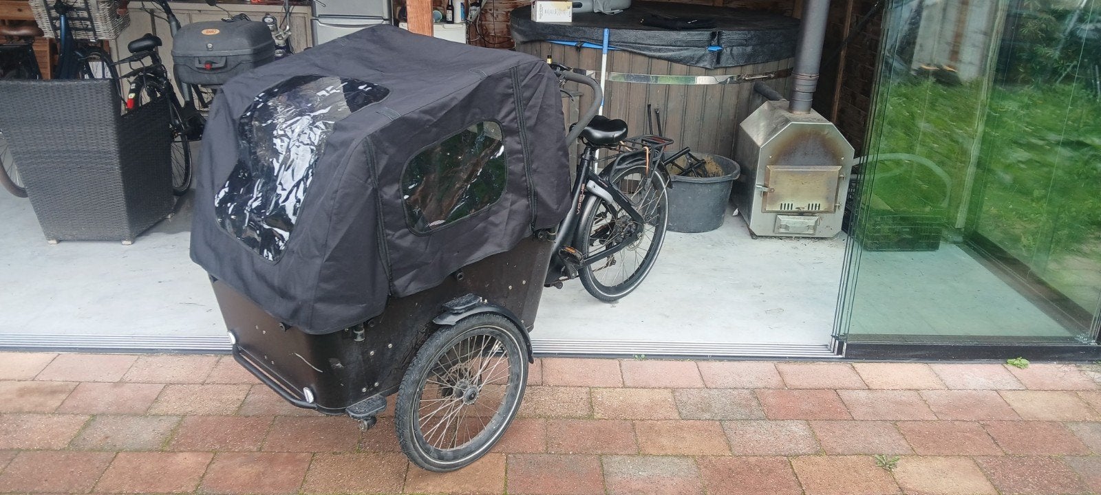 vogue superior elektrische bakfiets, Ophalen