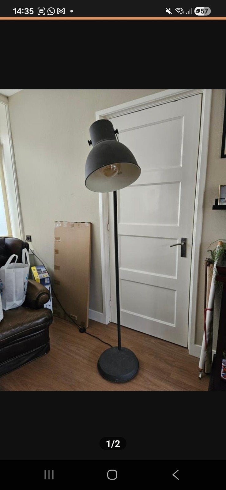 Vloerlamp, Ophalen, Zo goed als nieuw, 150 tot 200 cm