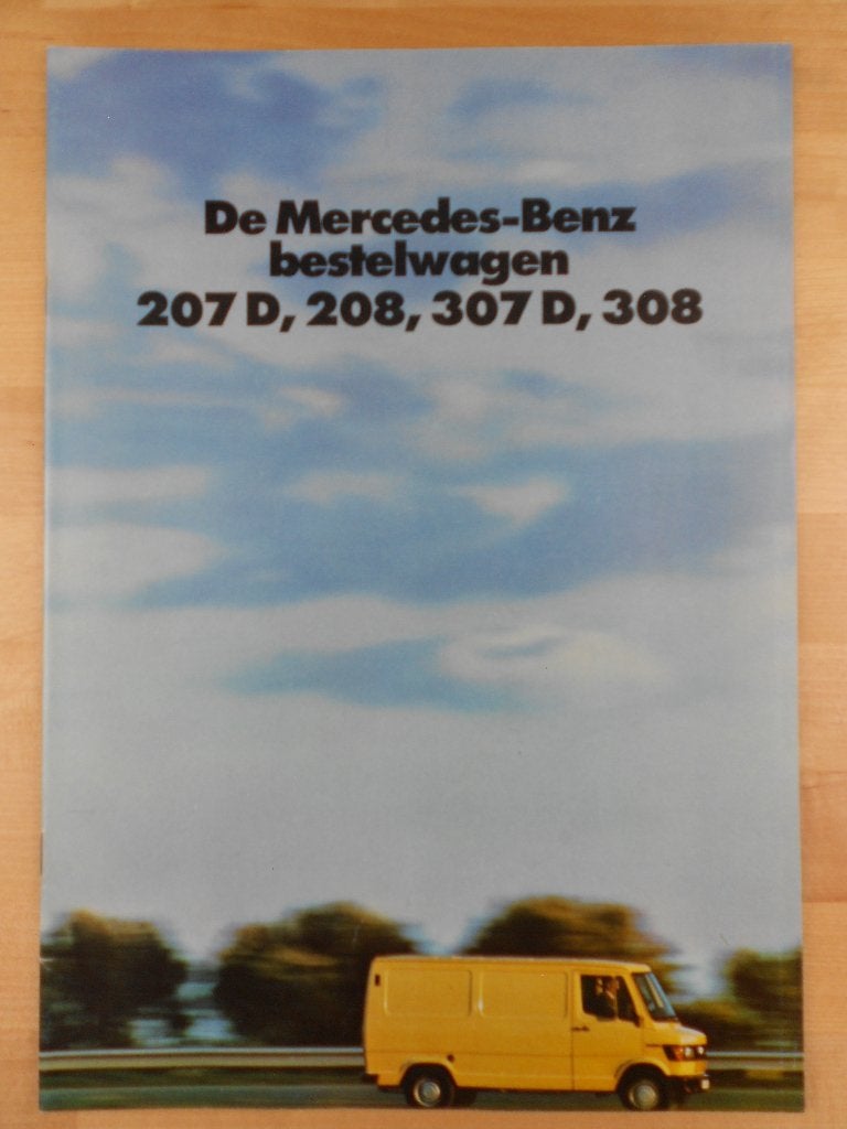 Mercedes 207D 208 307D 308 Brochure 1981 - 207 307 D, Zo goed als nieuw, Mercedes-Benz, Mercedes, Ophalen of Verzenden