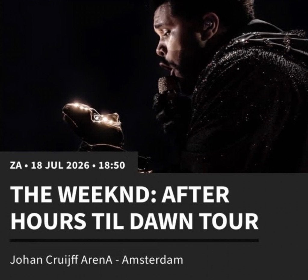 Tickets The Weeknd 18 juli 2026 - 4x tickets, Drie personen of meer, Juli