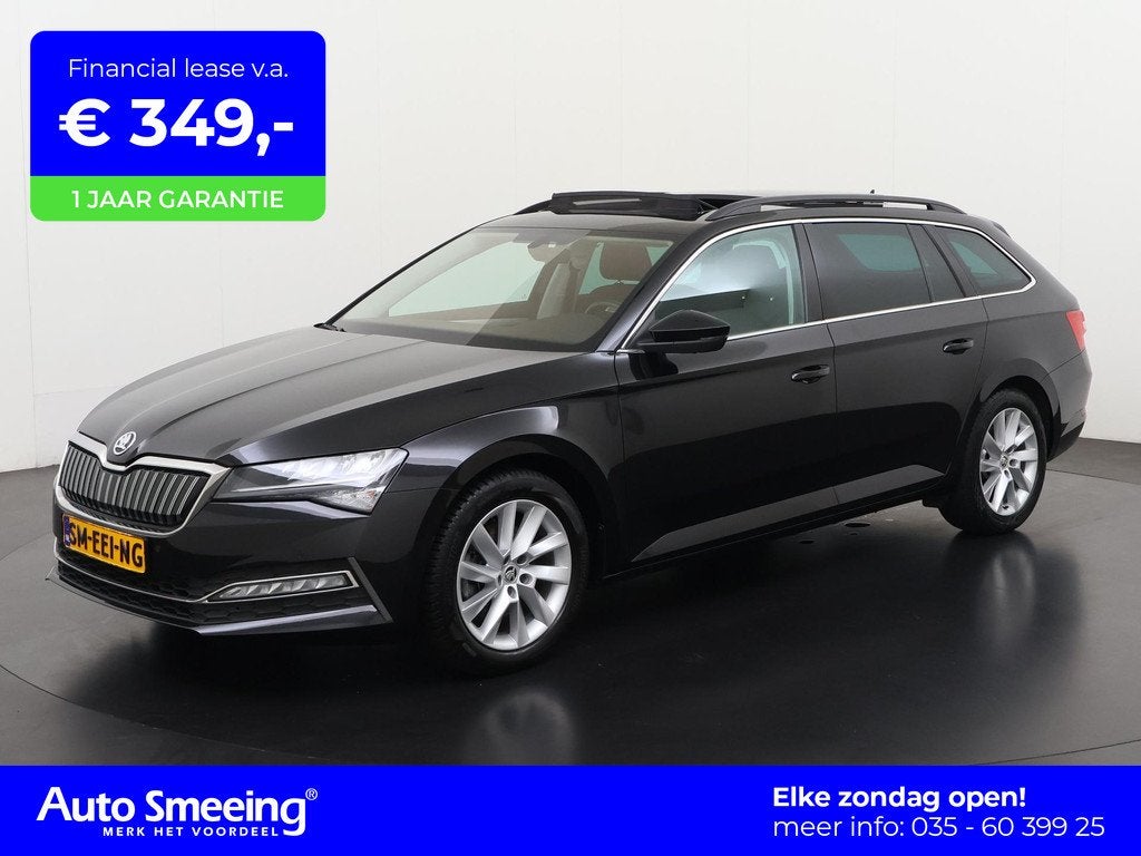 Skoda Superb Combi 1.4 TSI iV Business Edition Plus | Panora, 12 maanden, Stof, Gebruikt, 4 cilinders