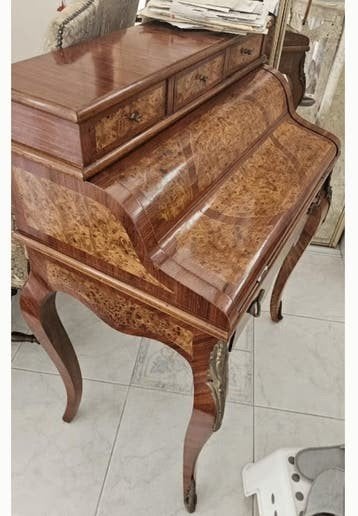 Cilinderbureau / Bureau de Dame Lodewijk XV-stijl, Ophalen of Verzenden