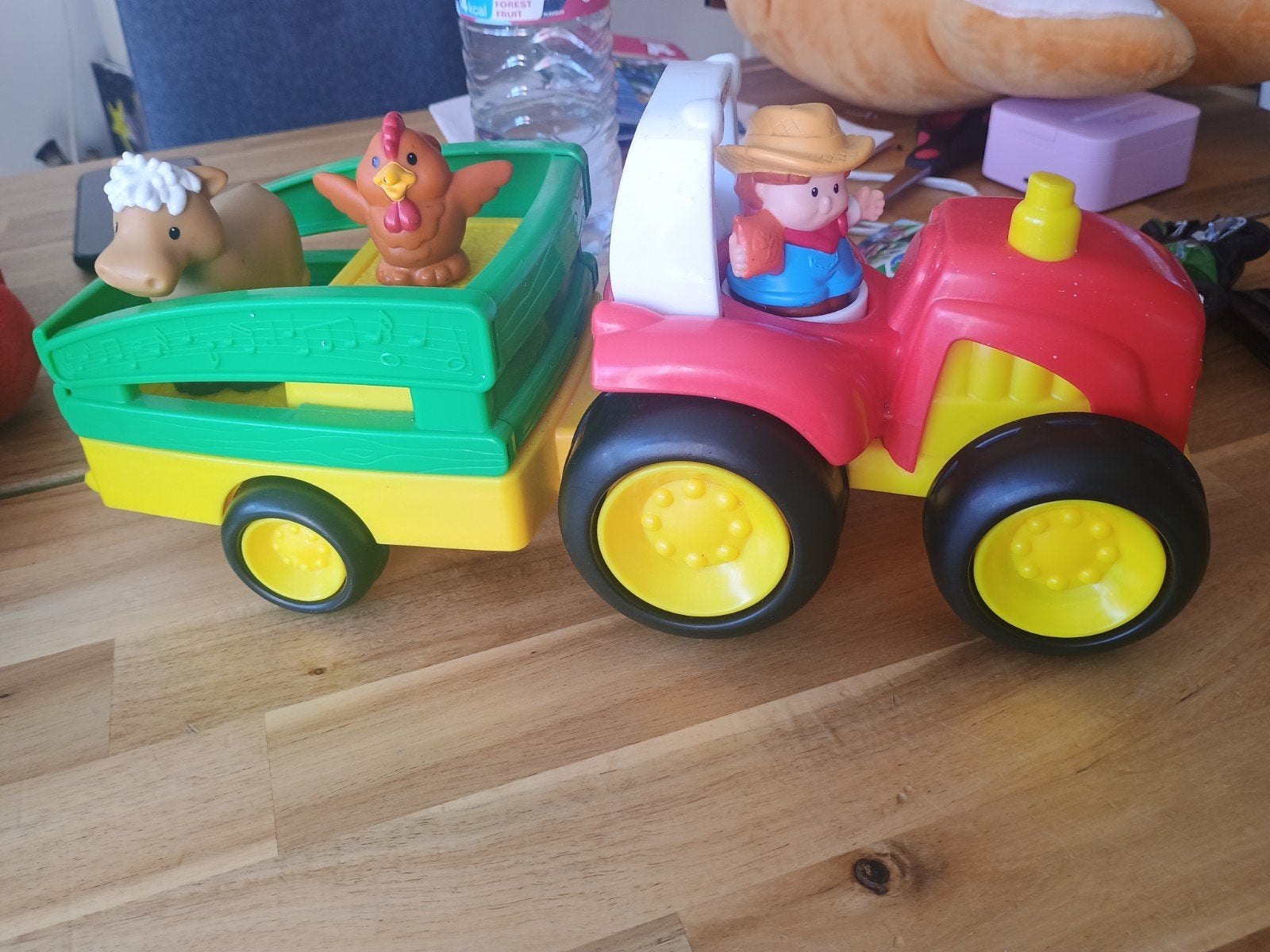Fisher Price Little People Boerderij Tractor met Geluid, Kinderen en Baby's, Speelgoed | Fisher-Price, Ophalen of Verzenden, Zo goed als nieuw