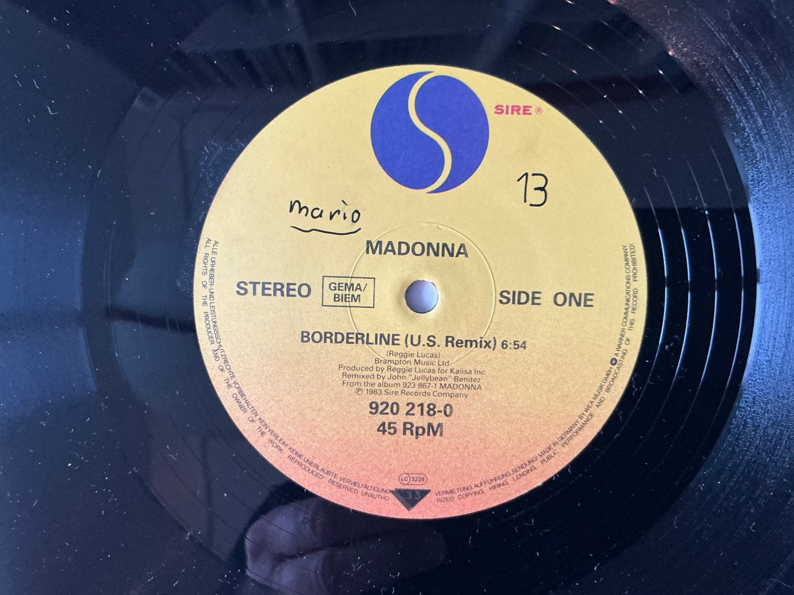 Madonna – Borderline (U.S. Remix) 12” synth pop, Gebruikt, Ophalen of Verzenden, 12 inch, Synthpop