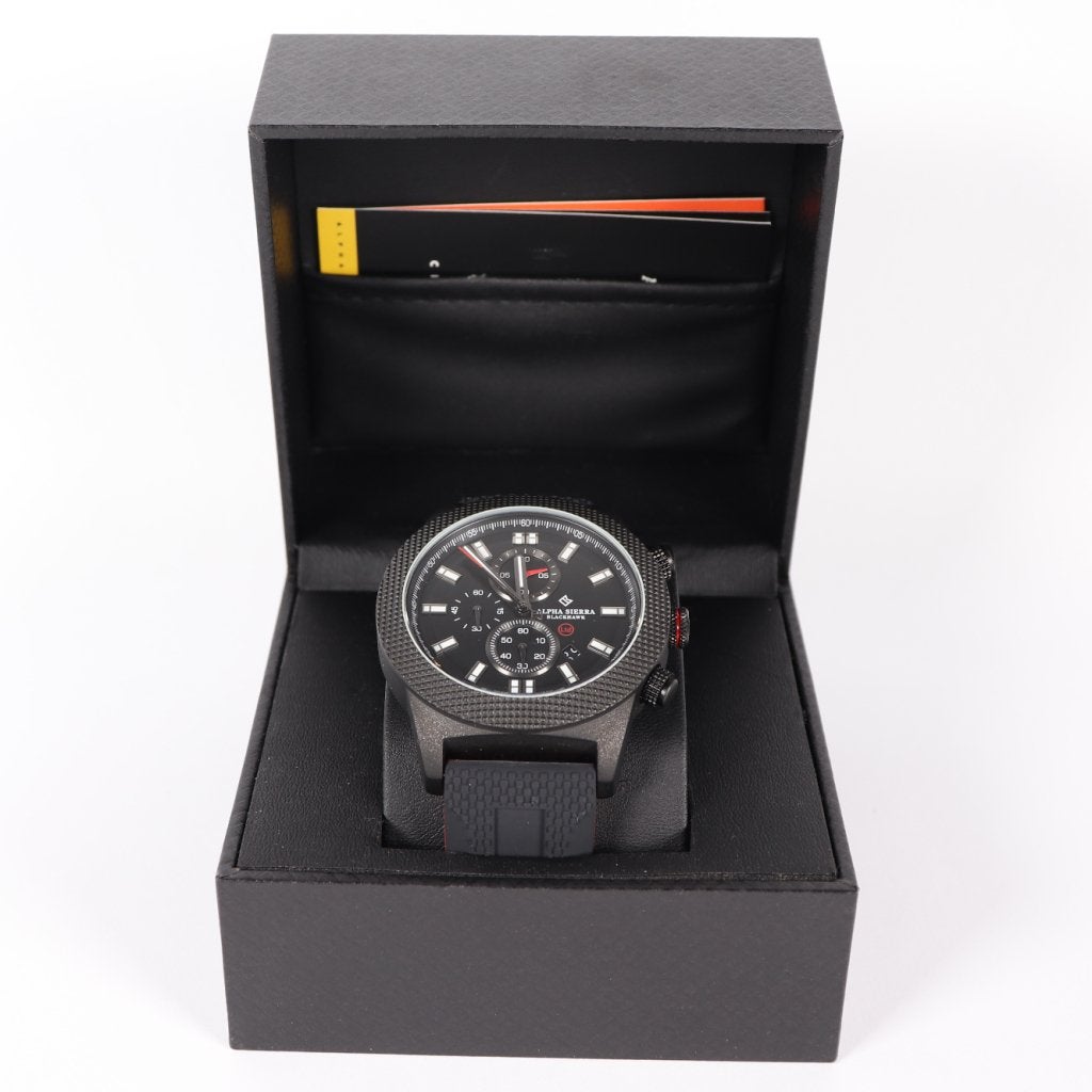 Alpha Sierra Blackhawk UH60RL - Incl. Garantie (A), Alpha Sierra, Zo goed als nieuw, https://alphasierrawatches.com/pages/contact