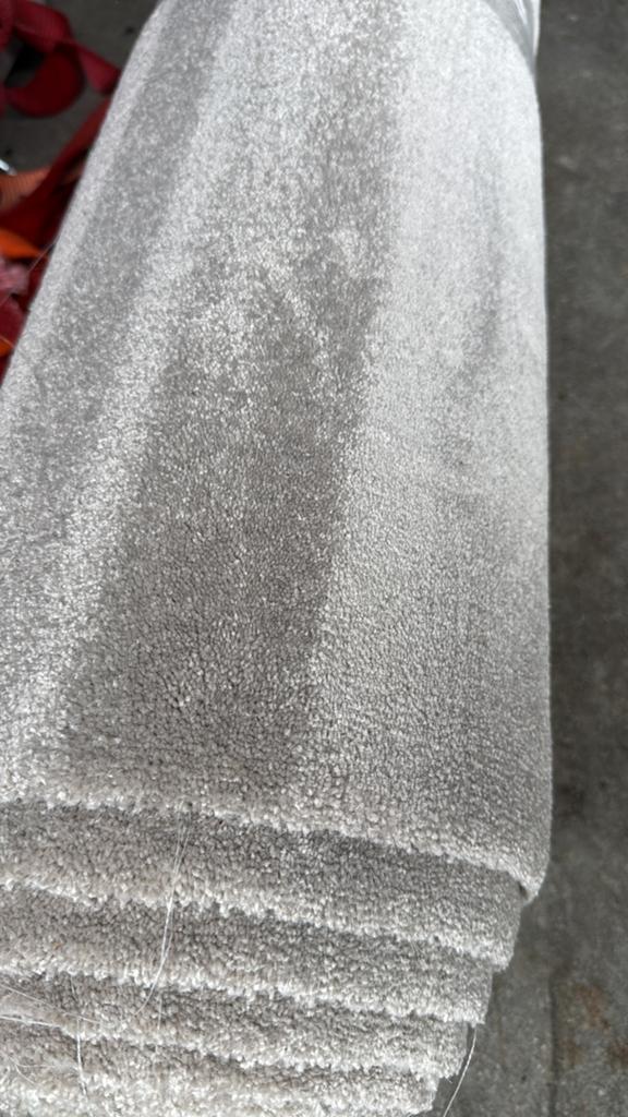 ‼️coupon taupe beige tapijt 4x4m restpartij op=op discount‼️, Ophalen, Beige, Nieuw, Minder dan 10 m²