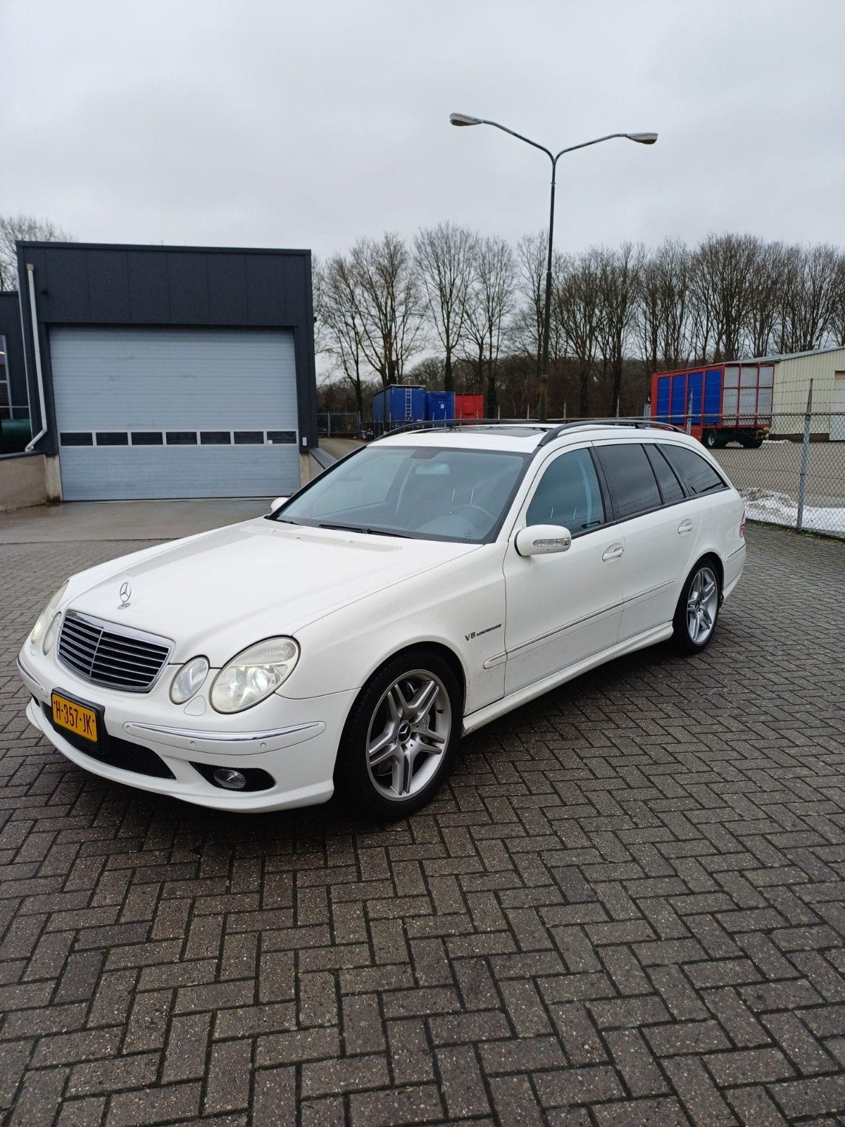 GERESERVEERD TOT EN MET 18 JUL, Auto's, Mercedes-Benz, Bedrijf, Benzine, Stationwagon, Geïmporteerd, Wit, Ophalen