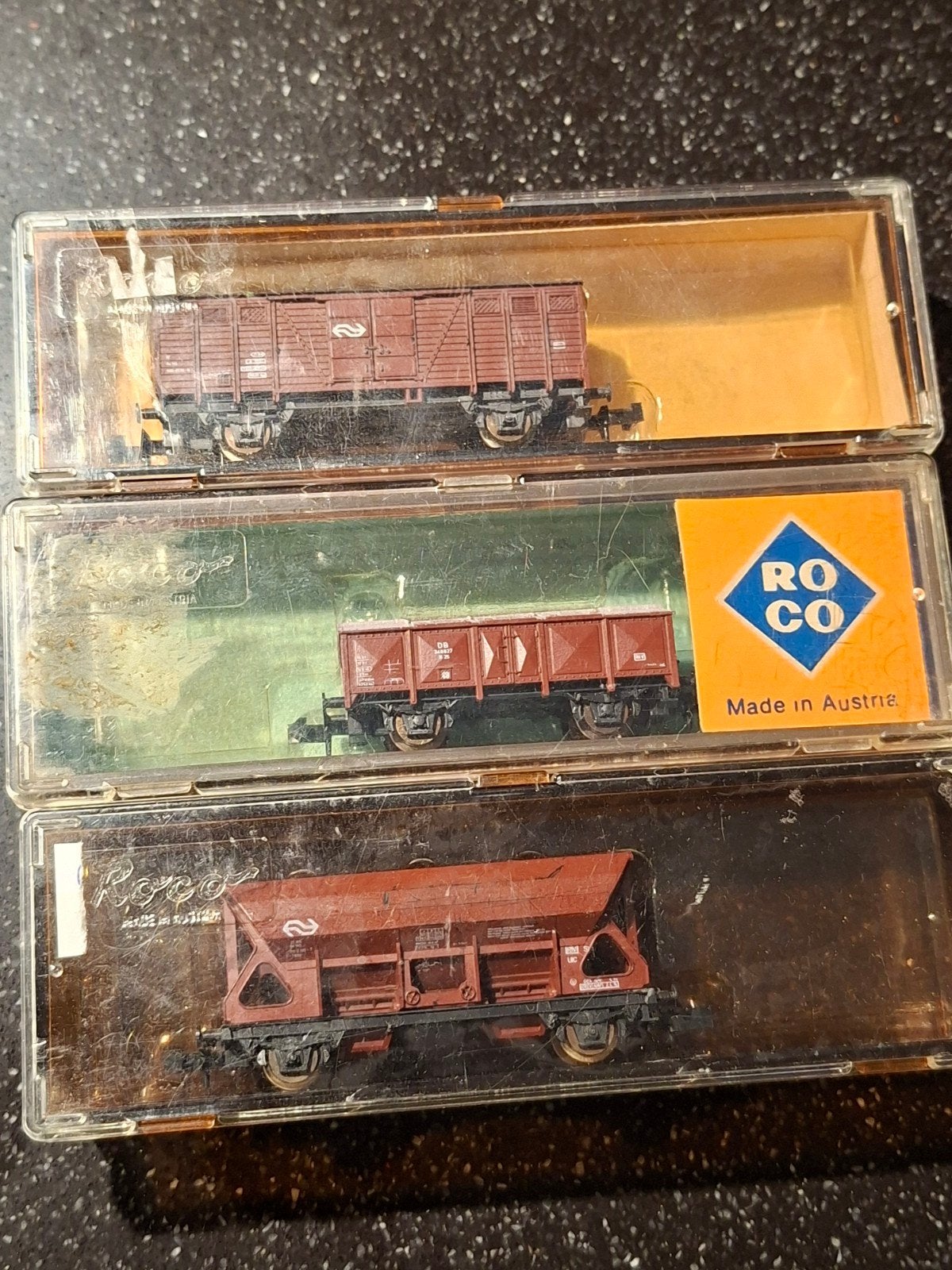 Roco Wagons - Set van 3, Hobby en Vrije tijd, Gelijkstroom, Wagon, Ophalen of Verzenden, Zo goed als nieuw