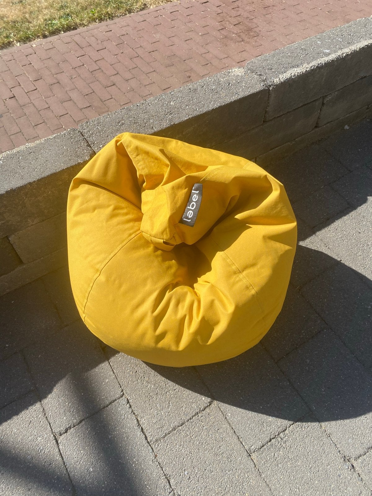 Gele Zitzak - Comfortabel en Stijlvol, Huis en Inrichting, Zitzakken, Ophalen, Gebruikt, Geel, Zitzak
