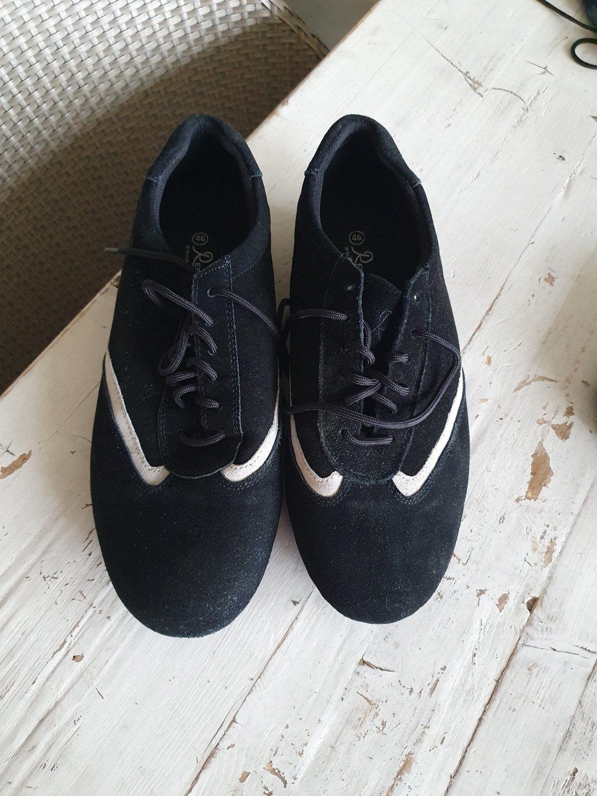 dansschoenen heren sneakers zwart maat 42/43, Ophalen, Zo goed als nieuw, Schoenen