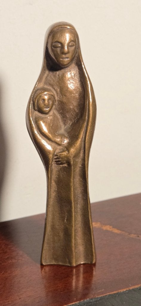 Brons Madonna met kind, Antiek en Kunst, Ophalen of Verzenden