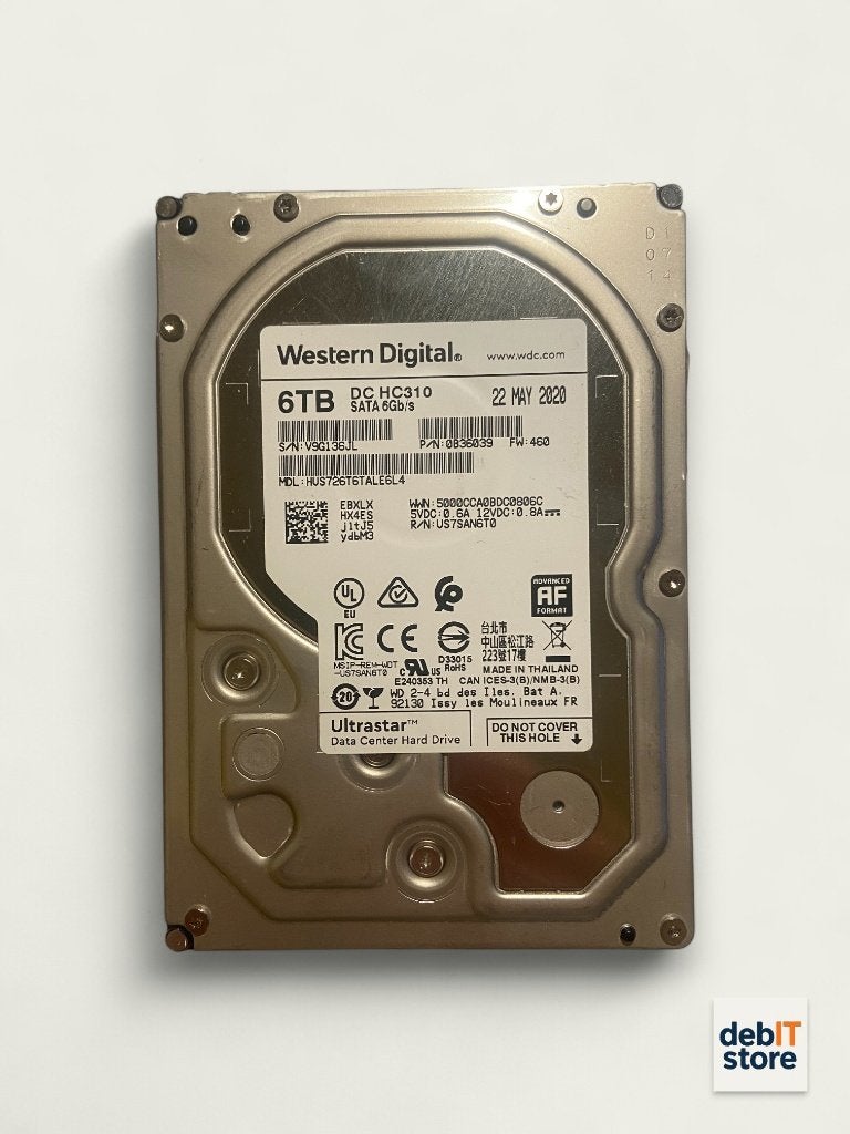 WD Ultrastar 6tb NAS - Server HDD (meerdere stuks), Nieuw, Info@debitstore.nl, Western Digital, Nvt