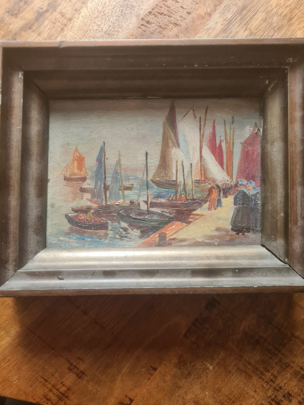 schilderij van Jacques Gaston Vailant, Antiek en Kunst, Ophalen