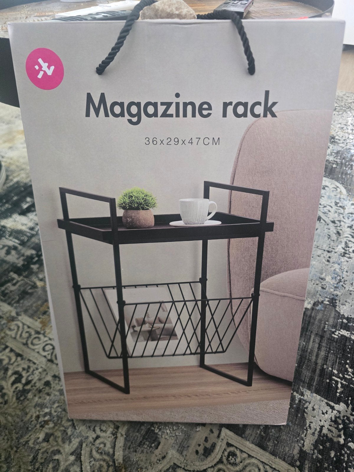 Magazine  rekje/ bijzettafel, Minder dan 60 cm, Vierkant, Nieuw, Ophalen of Verzenden