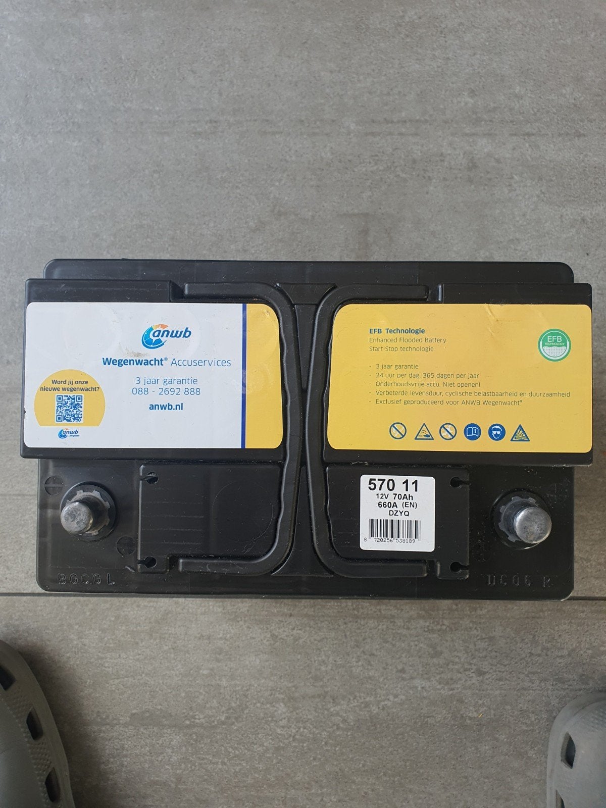 ANWB Wegenwacht Accu 70 Ah 660 A (EN) - is  nieuw!, Gebruikt, Universele onderdelen