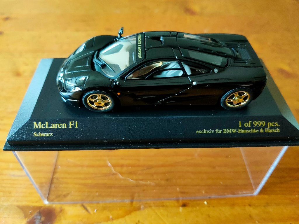 McLaren F1, 1:43, Minichamps, nr E7, Ophalen of Verzenden, Zo goed als nieuw, Auto, MiniChamps