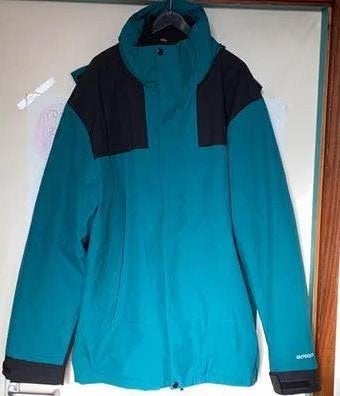 Blauwgroen herenjas XL, Kleding | Heren, Ophalen of Verzenden, Zo goed als nieuw, Maat 56/58 (XL), Blauw