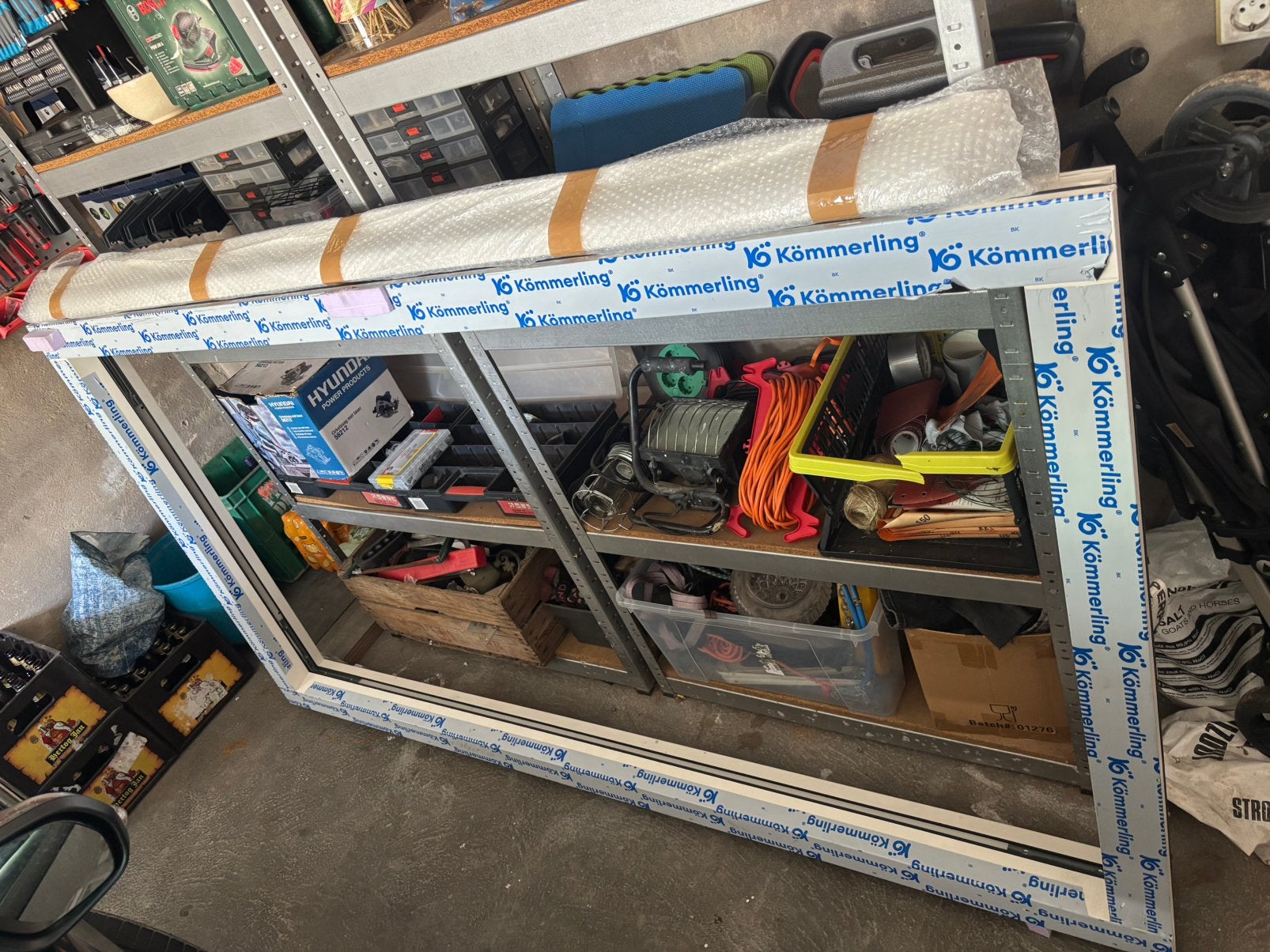 GLOEDNIEUW! Kömmerling kunststof kozijn, inclusief HR++-glas, Doe-het-zelf en Verbouw, Ophalen of Verzenden, Zo goed als nieuw