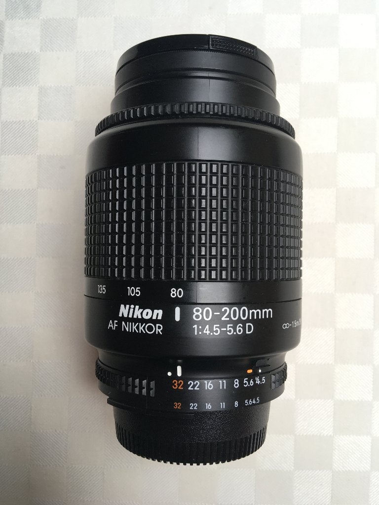 Vintage Nikon AF Nikkor lens 80-200mm (1:4.5-5.6 D) z.g.a.n., Zoom, Nikon, Zo goed als nieuw, Telelens