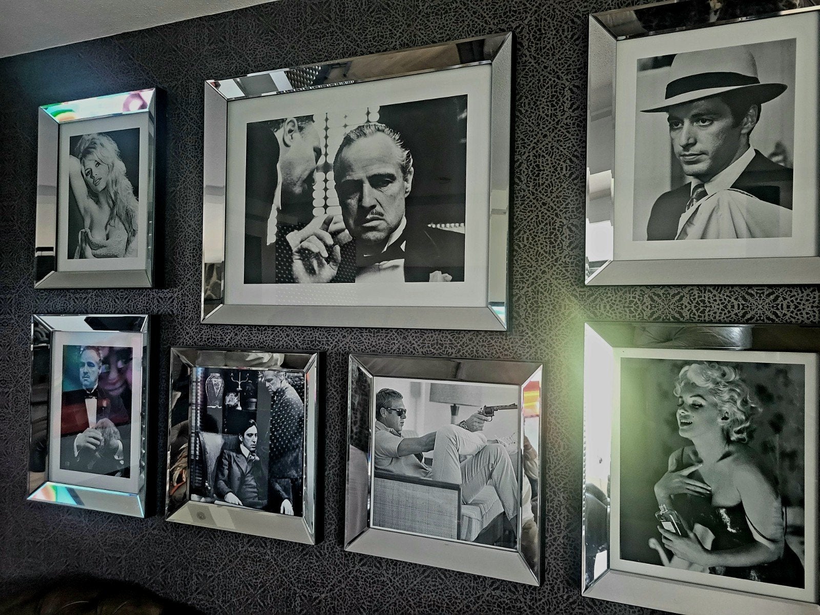 Wanddecoratie set in Eric Kuster stijl - The Godfather, 125 cm of meer, Ophalen of Verzenden, Zo goed als nieuw, Foto of Poster