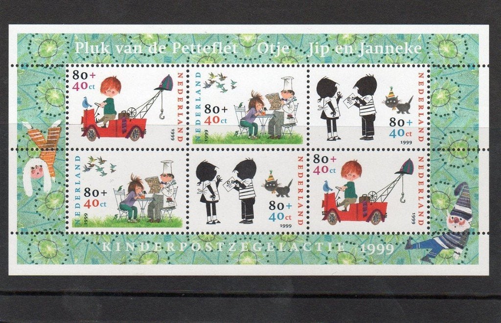 Nvph 1855 kinderblok postfris 1999, Postzegels en Munten, Ophalen of Verzenden, Na 1940, Postfris