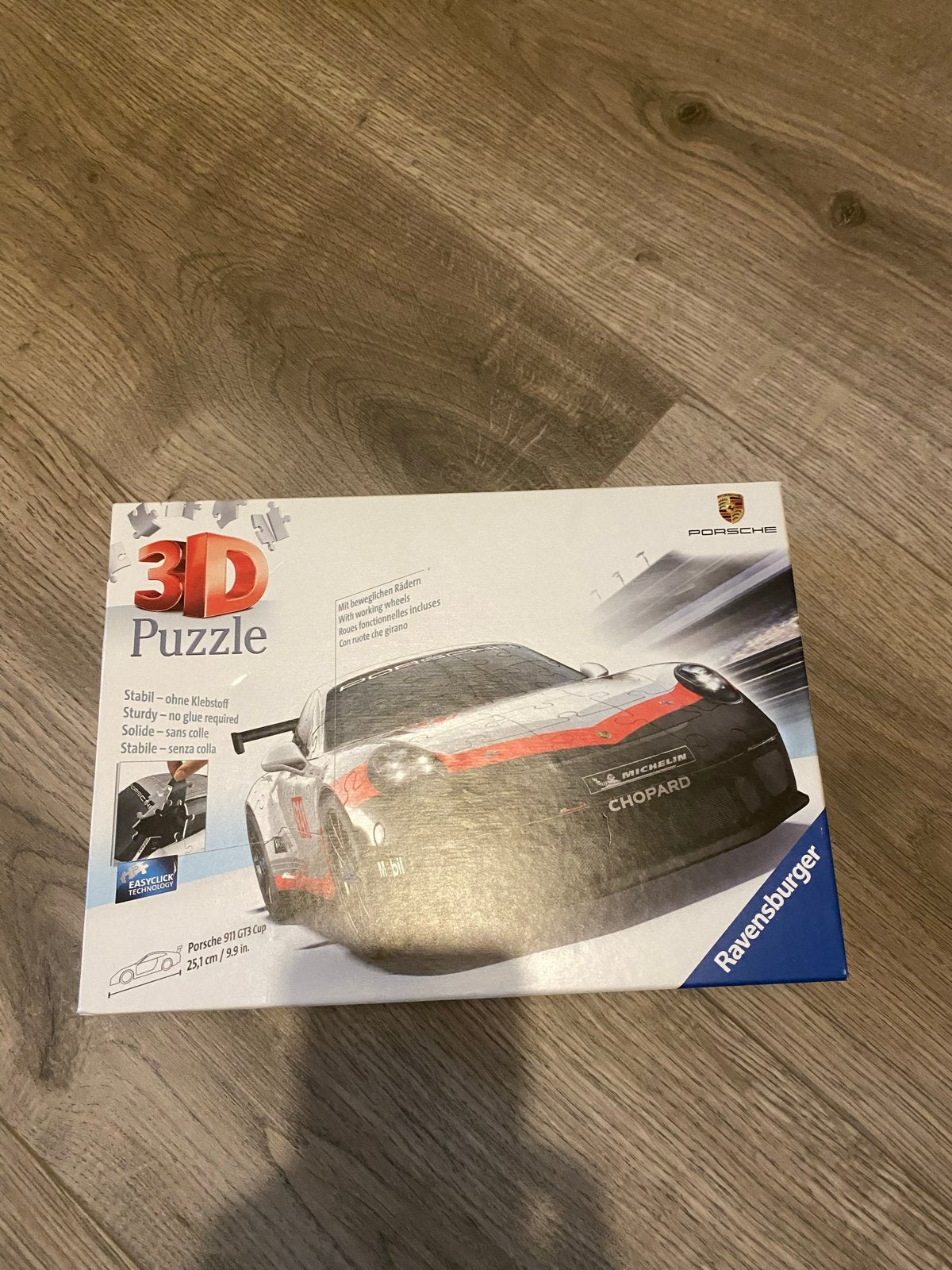 Ravensburger 3D Puzzel Porsche 911 GT3 Cup, Ophalen of Verzenden, Minder dan 500 stukjes, Nieuw, Rubik's of 3D-puzzel
