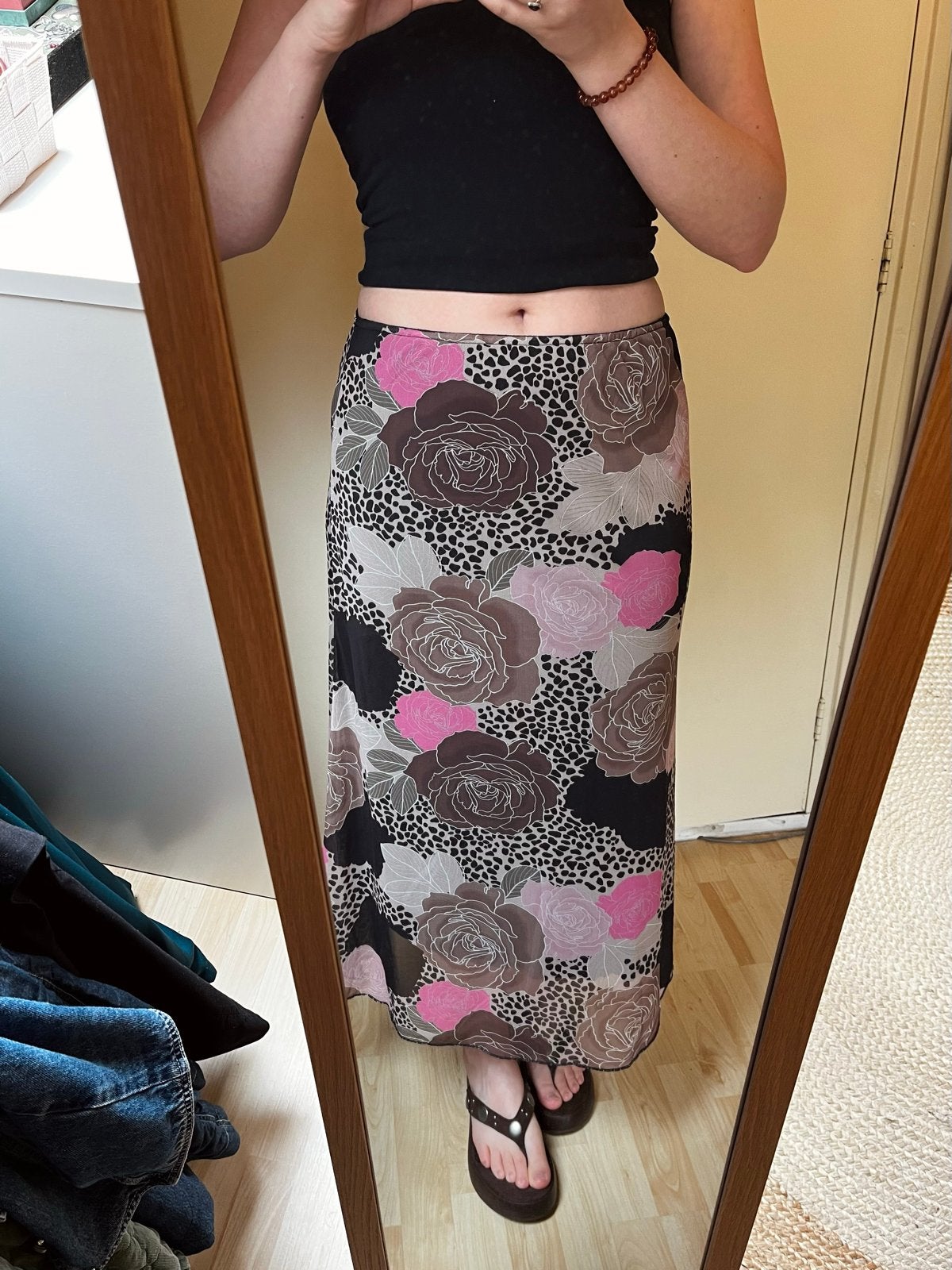 Vintage mesh y2k rok - maat M, Kleding | Dames, Rokken, Maat 38/40 (M), Meerkleurig, Ophalen of Verzenden, Zo goed als nieuw