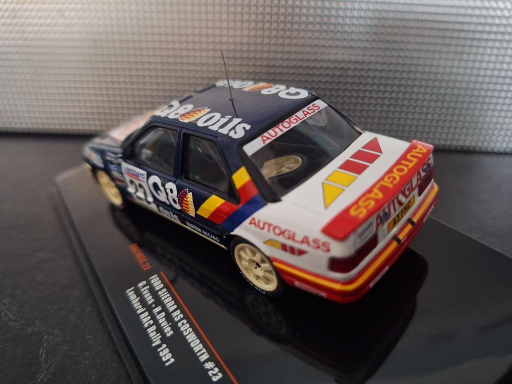 Ford Sierra RS Cosworth #23 RAC Rally 1991 Schaal 1:43, Hobby en Vrije tijd, Modelauto's | 1:43, Overige merken, IXO, IXO, Nieuw