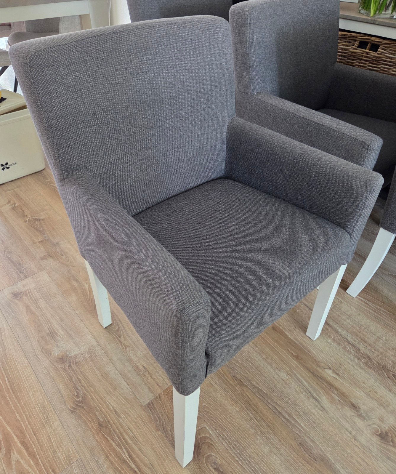GRATIS Eetkamer stoelen 4 stuk, Ophalen, Gebruikt, Minder dan 75 cm, Stof