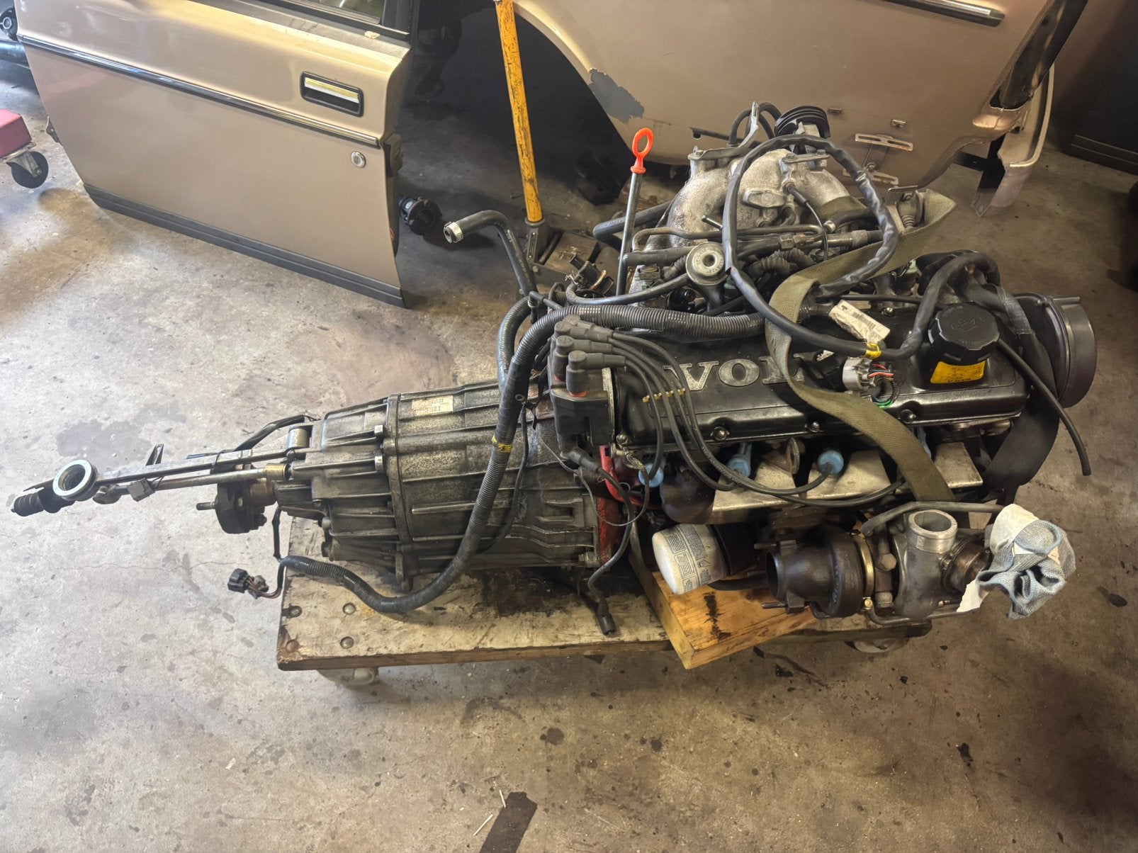 Volvo 940 turbo motor + M90 versnellingsbak (B230FK), Ophalen, Volvo