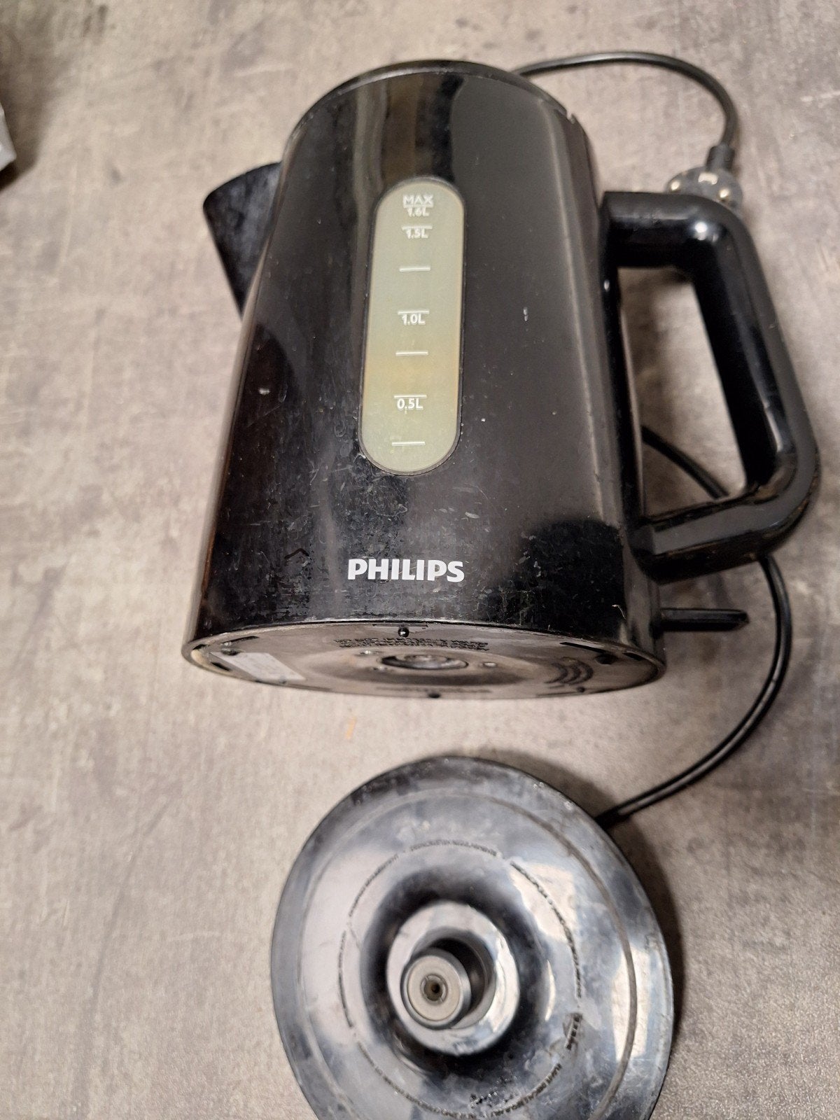 waterkoker kleur zwart merk philips, 1 tot 2 liter, Ophalen of Verzenden, Gebruikt