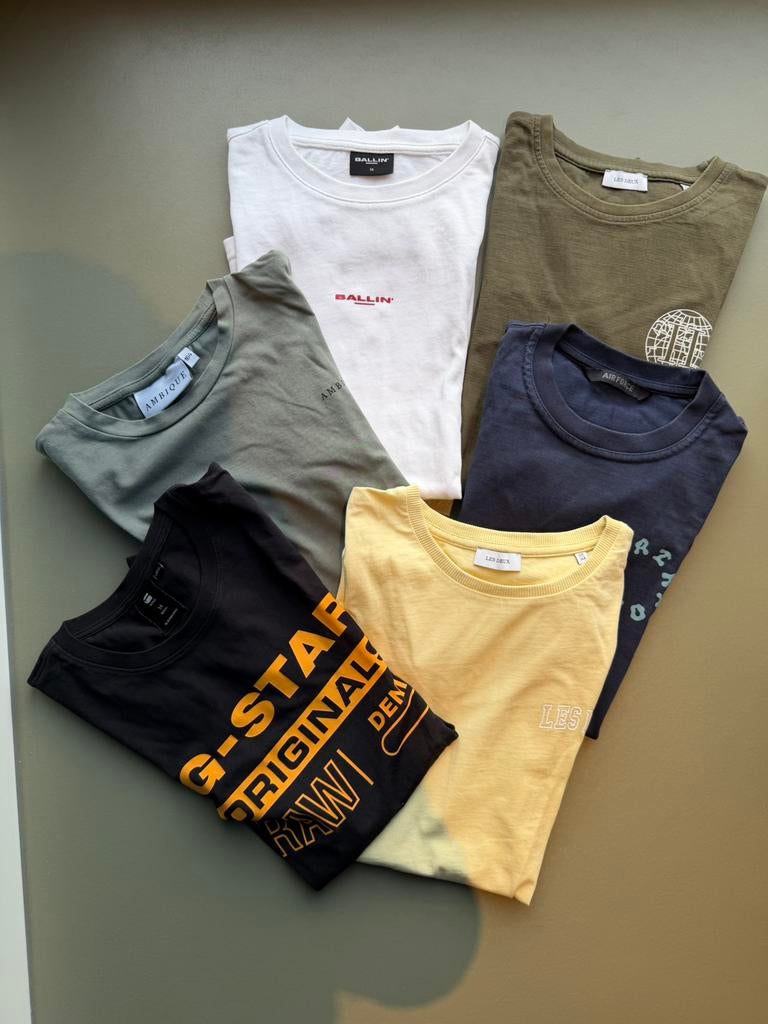6 T-shirts maat 164 (oa airforce, ballin, ambique, g-star), Kinderen en Baby's, Kinderkleding | Maat 164, Ophalen of Verzenden
