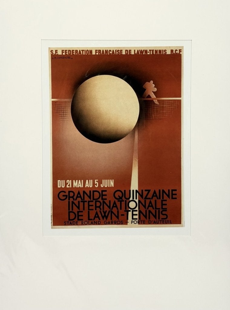 1046. Affiche, A.M. Cassandre – Grande Quinzaine, herdruk, Ophalen of Verzenden, Poster, Prent, Gesigneerd