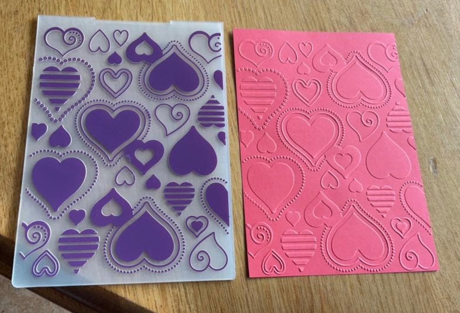 Embossingmal 12x17 cm harten E204, Ophalen of Verzenden, Zo goed als nieuw, Pons of Mal