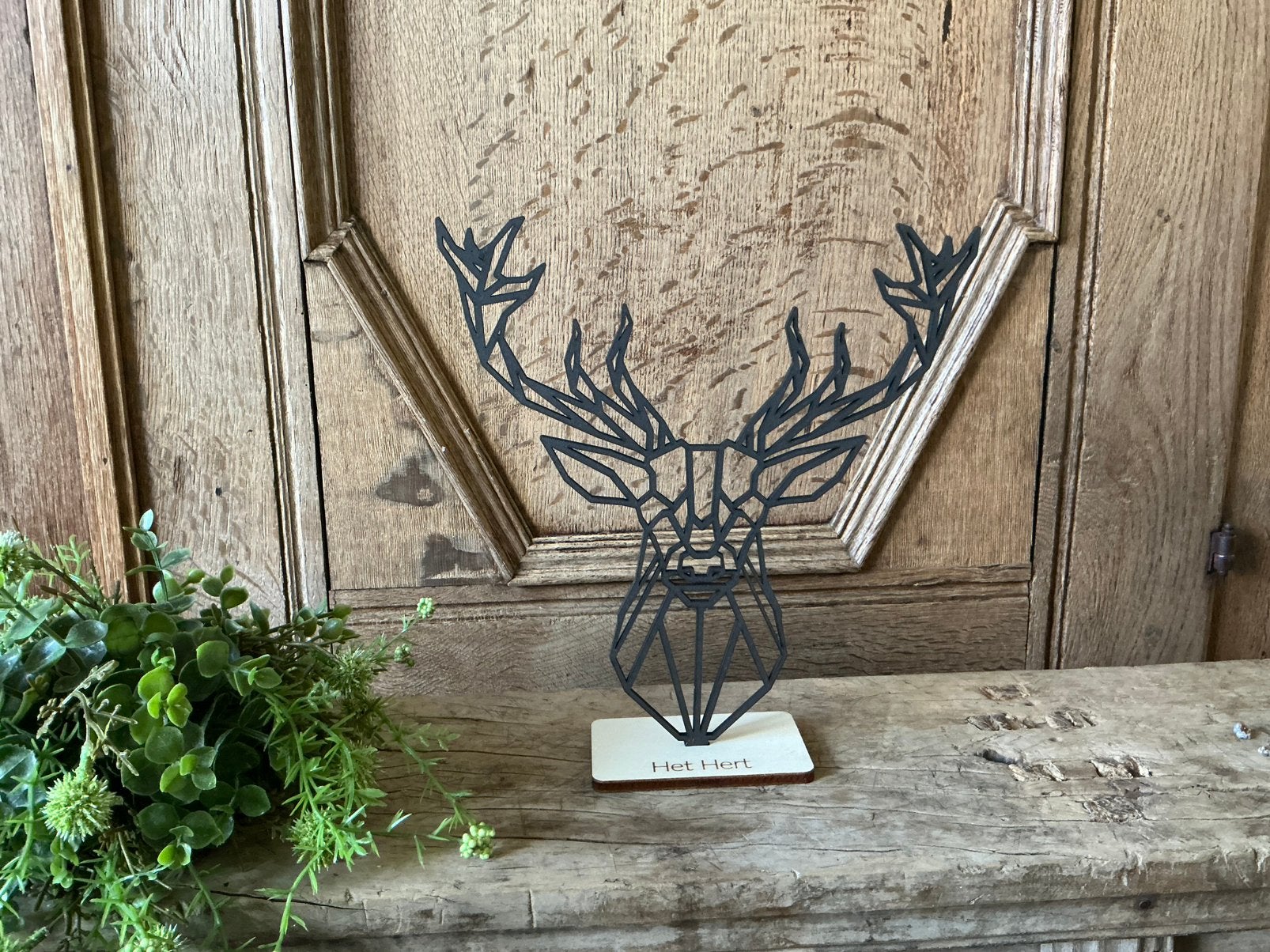 NIEUW houten silhouette hert, Huis en Inrichting, Ophalen of Verzenden, Nieuw