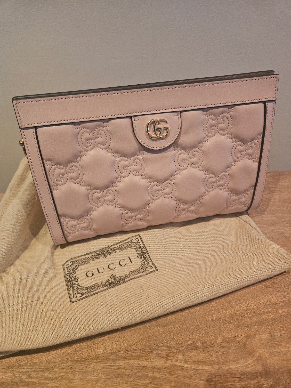 Gucci Marmont Schoudertas, Ophalen, Zo goed als nieuw, Roze, Schoudertasje