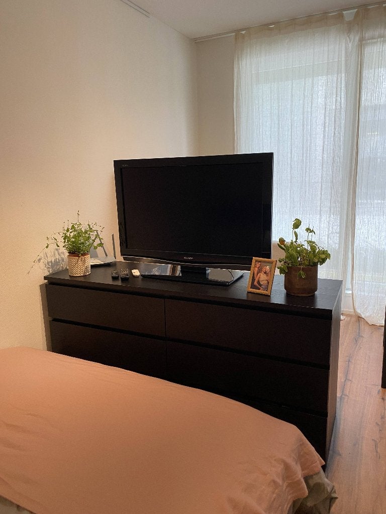 IKEA MALM ladekast 6 lades – zwart, MOET VANDAAG/MORGEN WEG, Ophalen, 5 laden of meer, 50 tot 100 cm, Zo goed als nieuw
