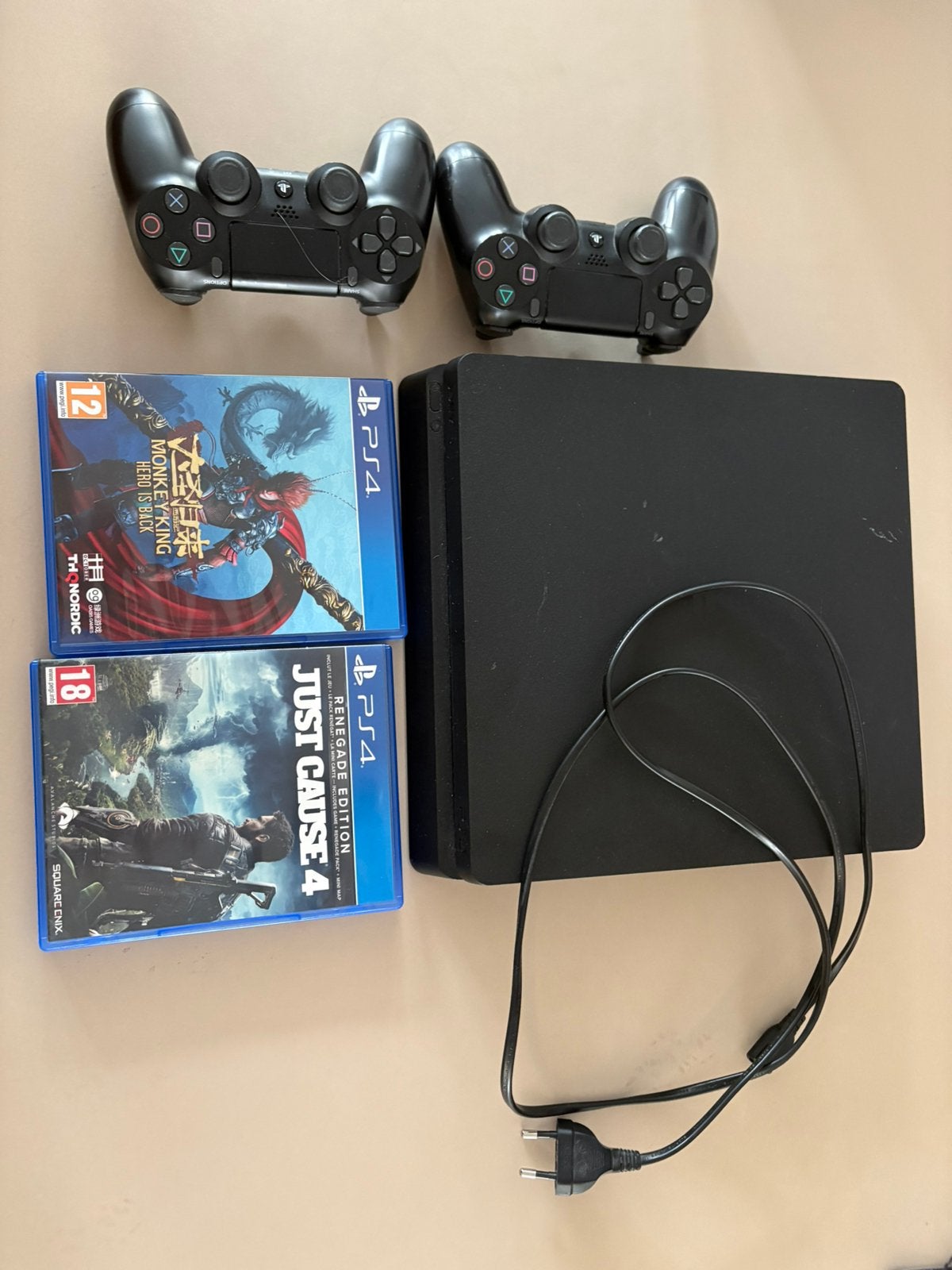 Playstation 4+controllers en spellen, Ophalen of Verzenden, Zo goed als nieuw, Met 2 controllers, Original