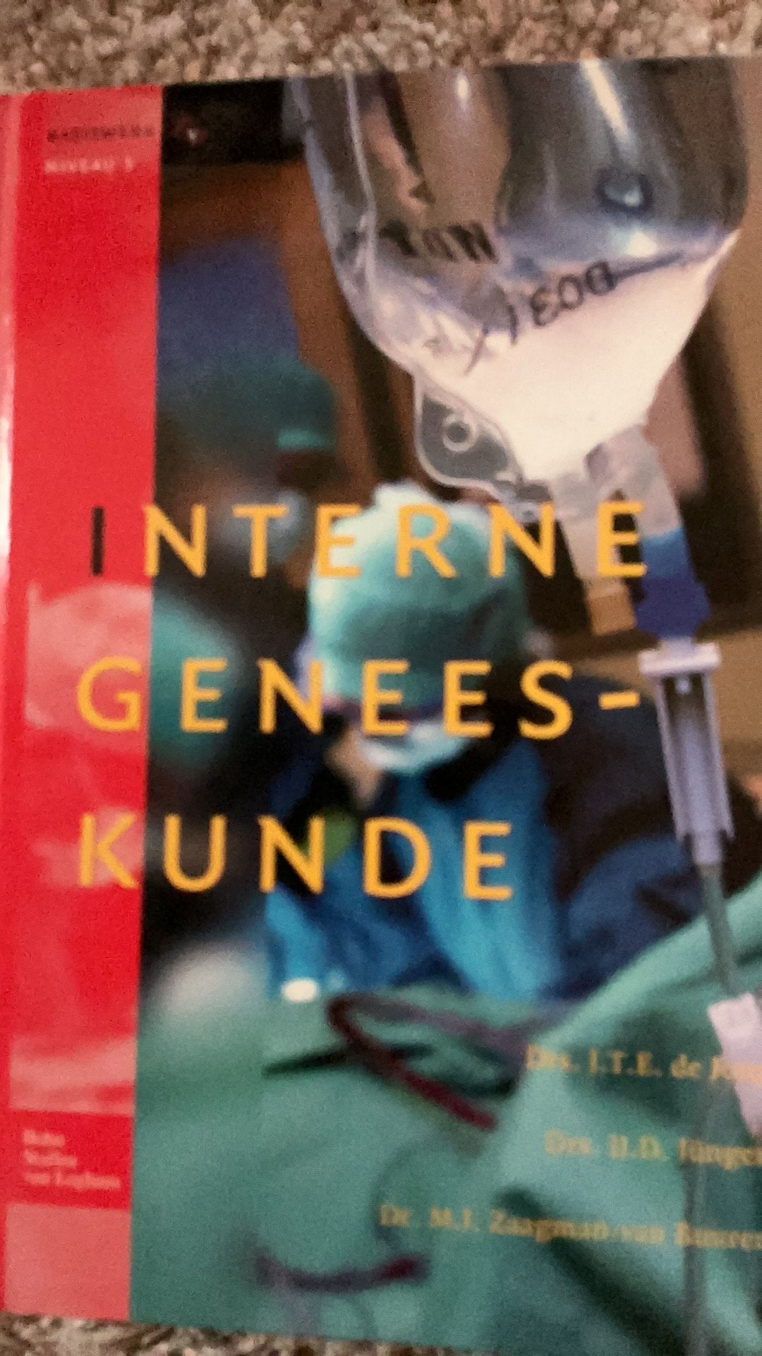 J.T.E. de Jong - Interne geneeskunde, Boeken, Ophalen of Verzenden, Zo goed als nieuw, J.T.E. de Jong